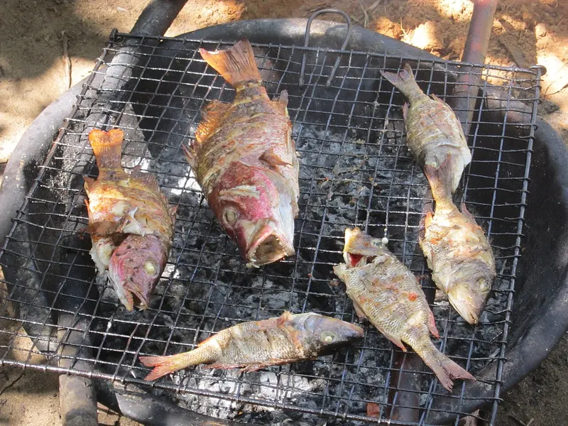 Poisson braisé, plat camerounais