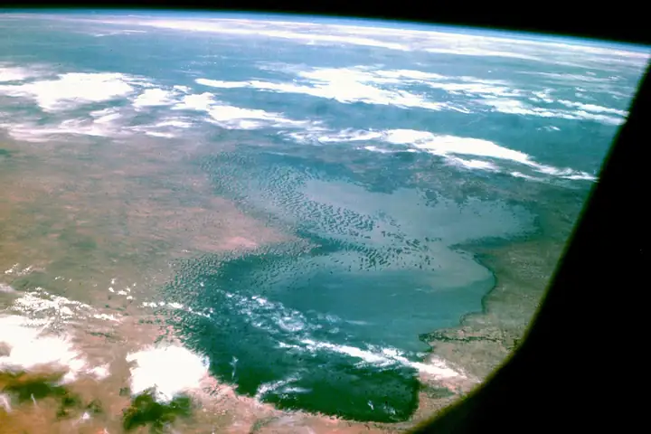 Le lac Tchad vu de l'espace