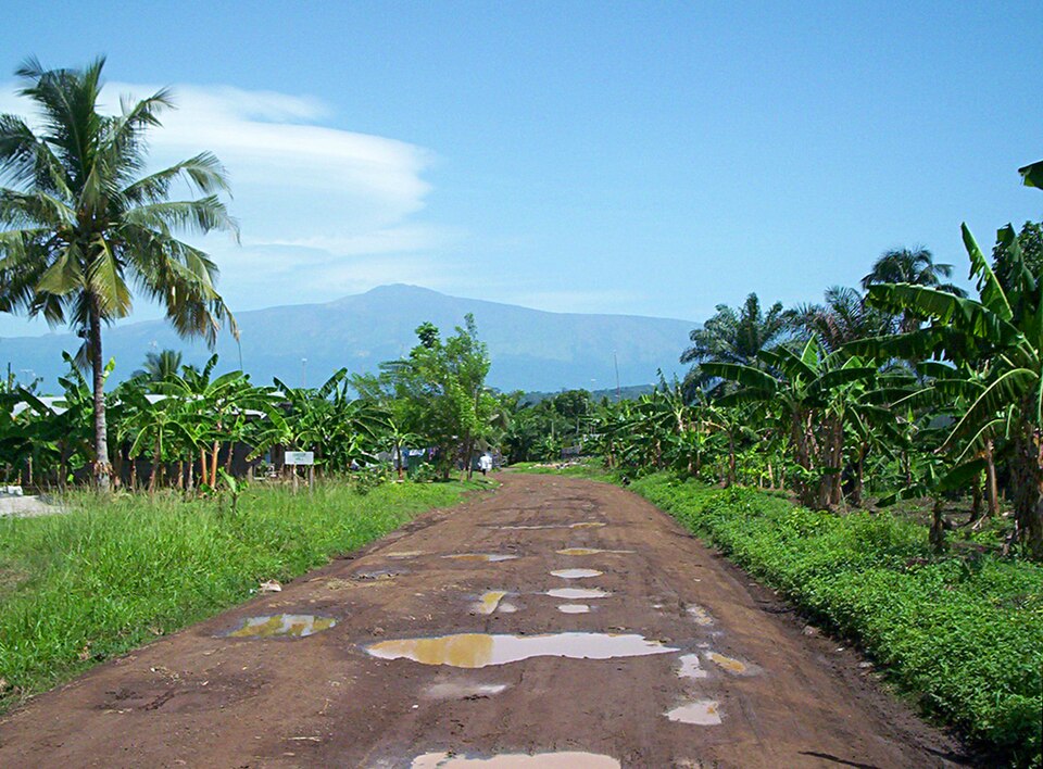 Le mont Cameroun vu depuis Tiko